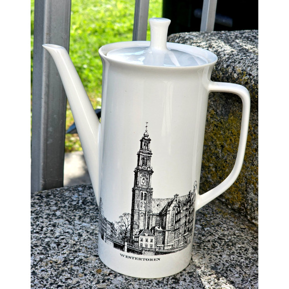Villeroy & Boch Tea Coffee Pot Porcelain Amsterdam Montelbaanstoren Westertoren - Picture 1 of 7